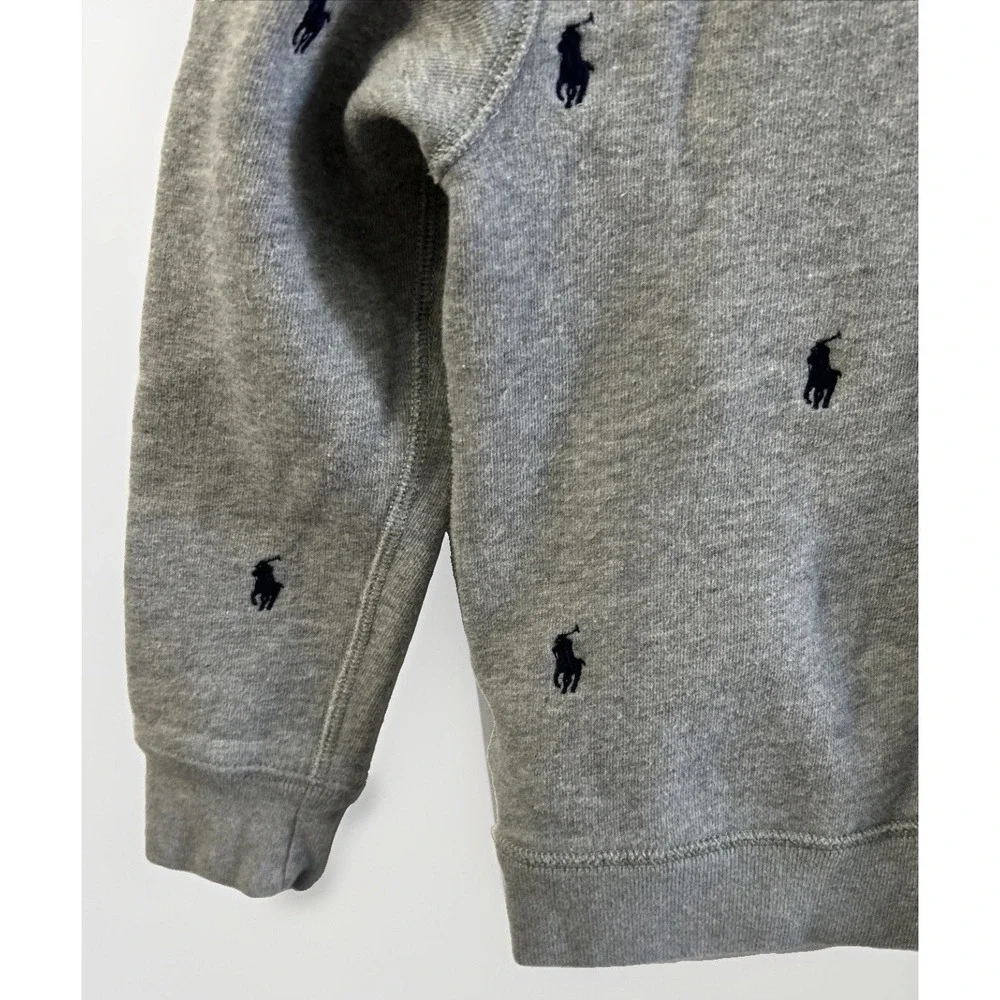 Kids RARE Ralph Lauren Pink Pony Club 20 Years Cotton-Blend Hoodie Sm 8 Fleece